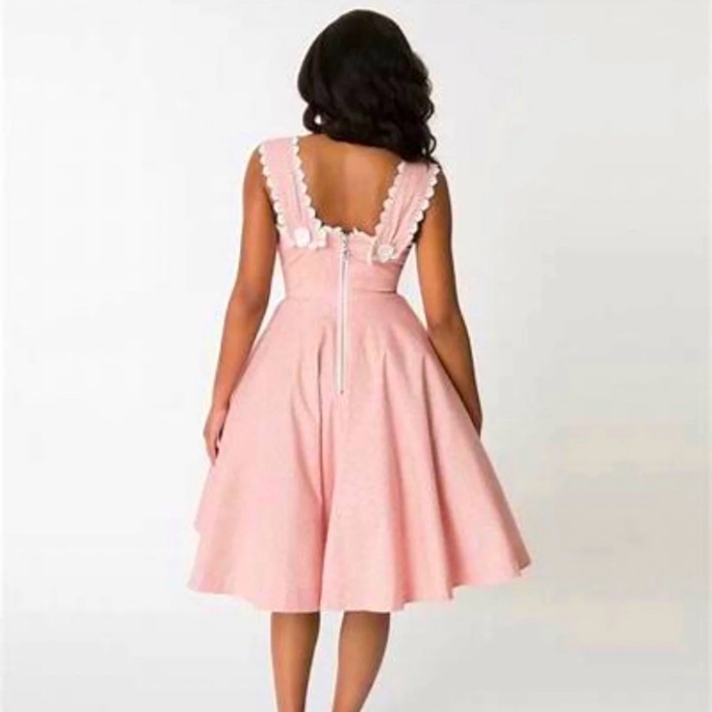 Barbie X Unique Vintage Pink Gingham Dress